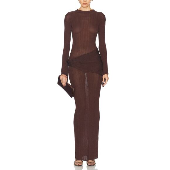 Aya Muse 'Steren' Brown Dress Size S
